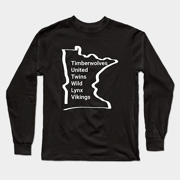 Minnesota Long Sleeve T-Shirt by MINNESOTAgirl